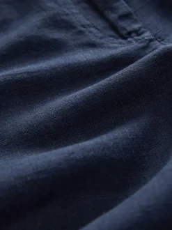 Shorts*Next - Bermuda van linnenmix Marineblauw