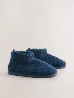 Pantoffels|Loungewear|Next - Borg pantoffels Marineblauw