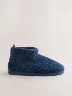 Pantoffels|Loungewear|Next - Borg pantoffels Marineblauw
