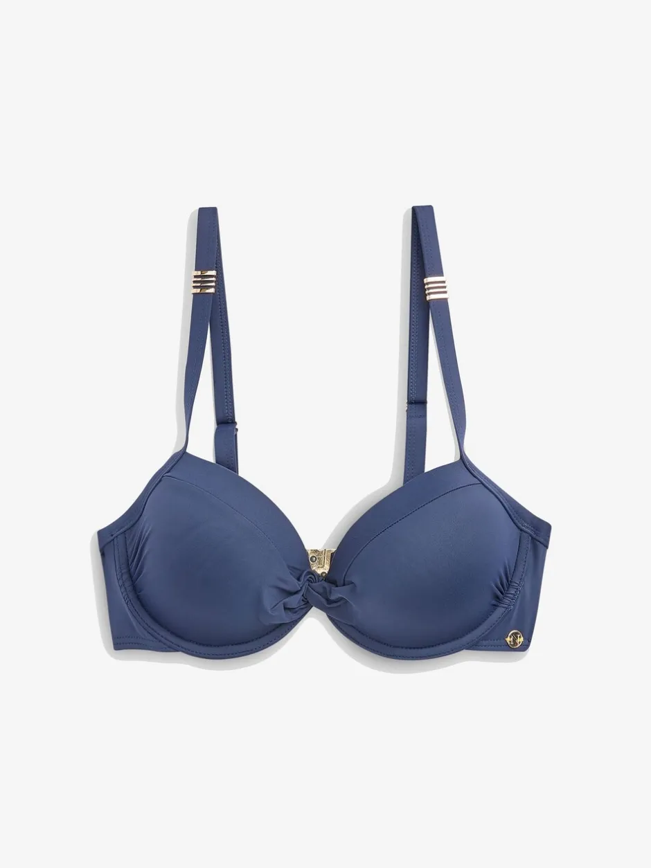 Badkleding*Next Marineblauw - Buikcorrigerende bikinitop met vulling en beugel