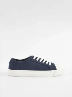 Sneakers|Next - Canvas honkbalsneakers Marineblauw