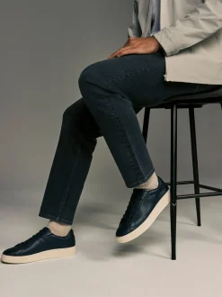 Schoenen*Next - Chic-casual lange sneakers Marineblauw