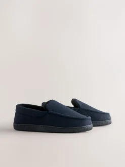 Pantoffels|Loungewear*Next - Closed Back Textured Slippers Marineblauw