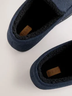 Pantoffels|Loungewear*Next - Closed Back Textured Slippers Marineblauw
