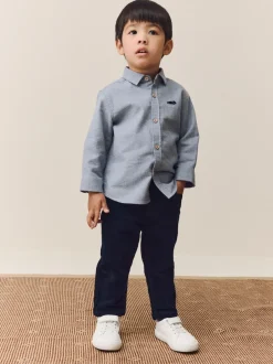 Broeken En Chino's|Next - Corduroy broek (3 mnd- 7 jr) Marineblauw