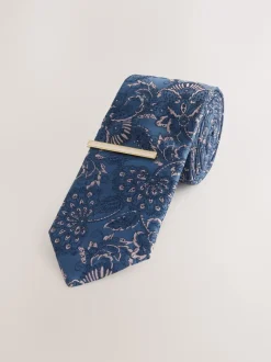 Stropdassen En Pochets*Next - Design stropdas en clip Marineblauw