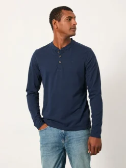 Loungewear|Fat Face - FatFace Long Sleeve Woodside Slub Marineblauw