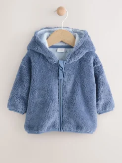 Jassen, Jacks En Kinderwagenpakjes|Jassen En Jacks*Next - Fleece Baby Jacket met ritssluiting (0mnd-2jr) Marineblauw