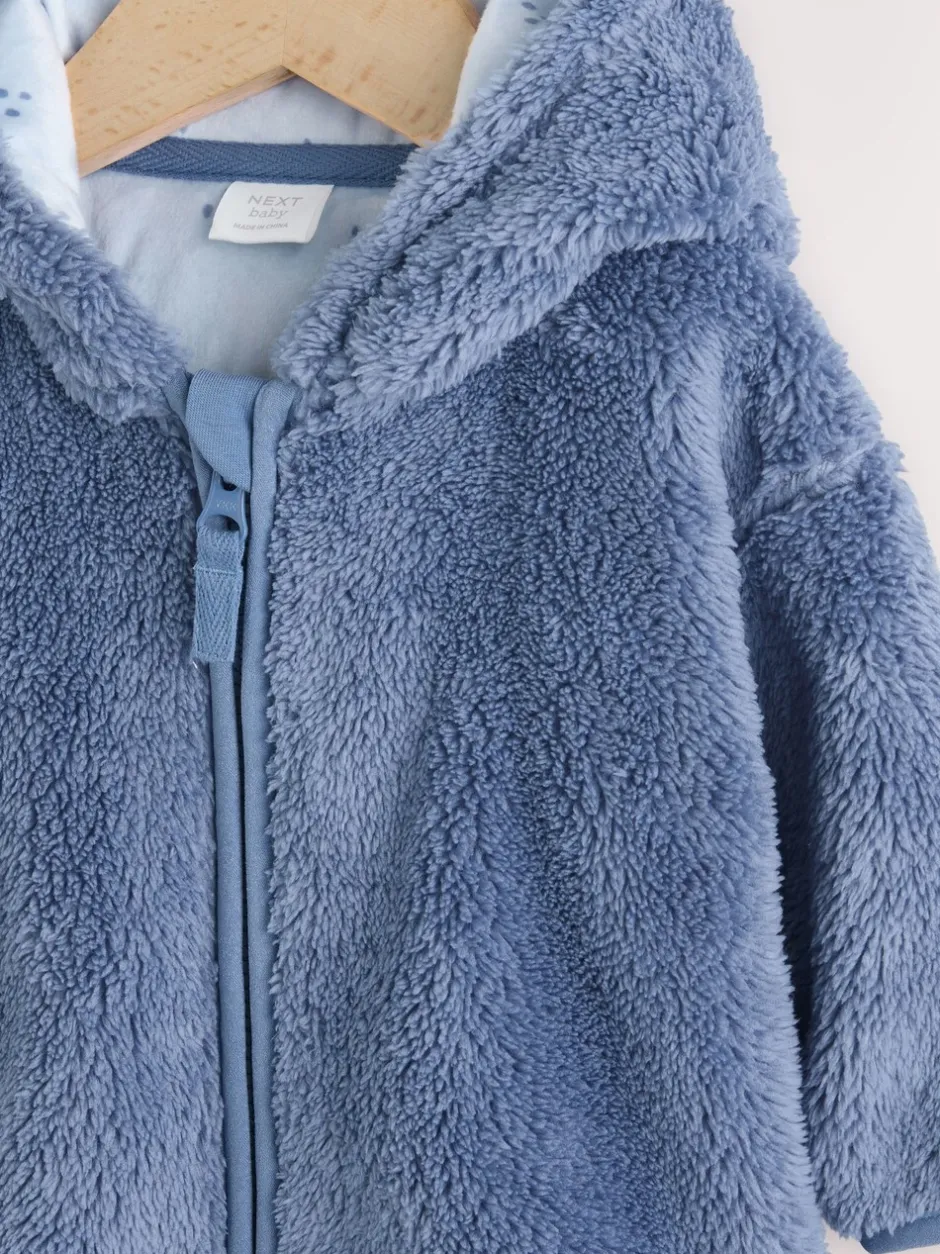 Jassen, Jacks En Kinderwagenpakjes|Jassen En Jacks*Next - Fleece Baby Jacket met ritssluiting (0mnd-2jr) Marineblauw