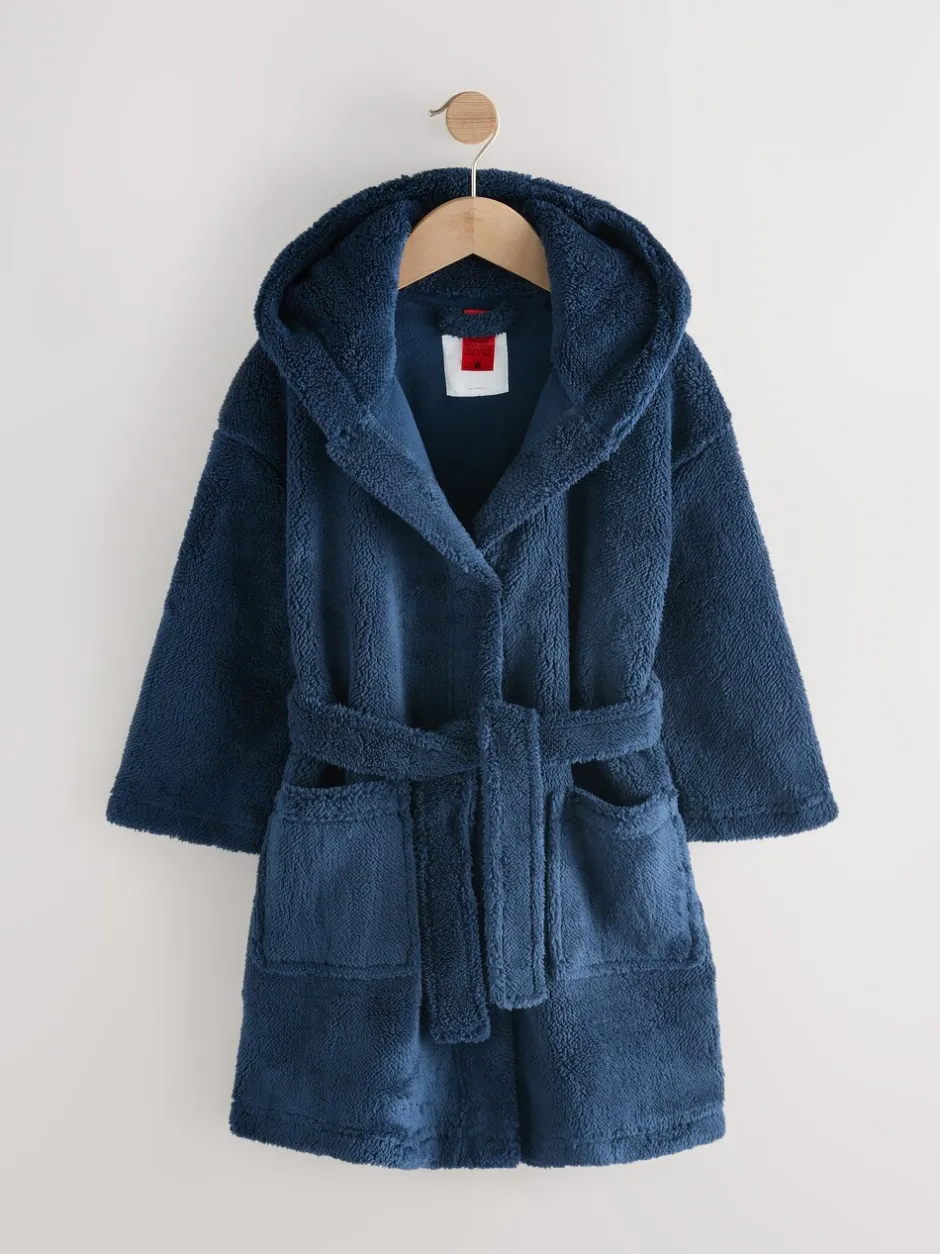 Kamerjassen|Next - Fleece badjaspyjama (1.5-16jr) Marineblauw