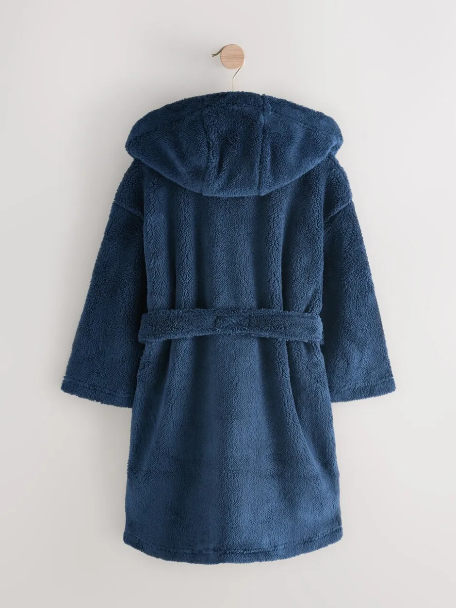 Kamerjassen|Next - Fleece badjaspyjama (1.5-16jr) Marineblauw