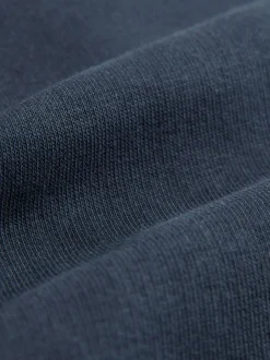 Shorts|Next - Geborstelde jersey shorts met ritszakken Marineblauw