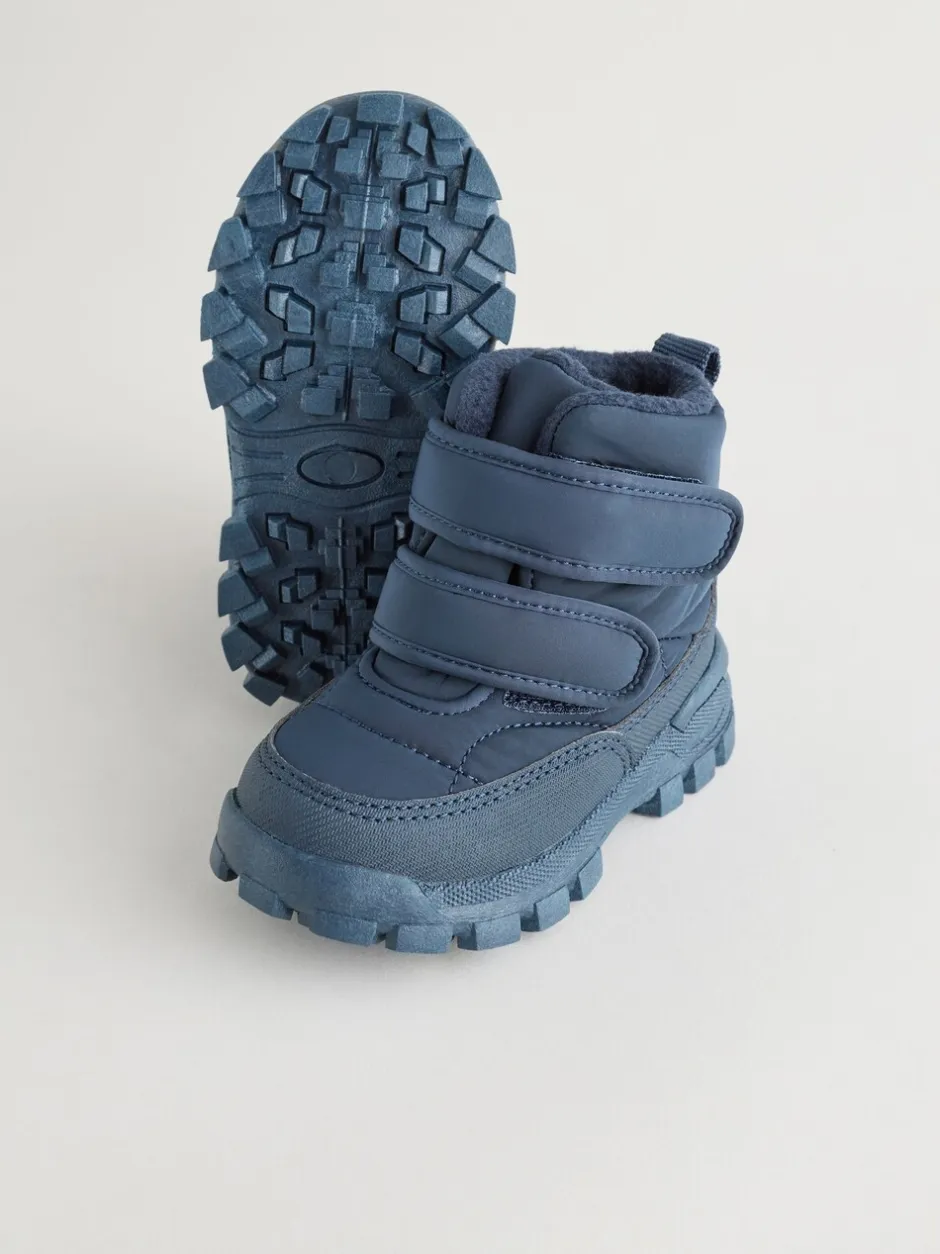 Boots|Next - Gewatteerde laarzen met klittenbandsluiting Marineblauw