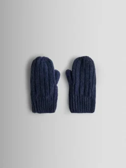 Mutsen, Handschoenen En Sjaals*Jojo Maman Bébé - Knitted Mittens Marineblauw