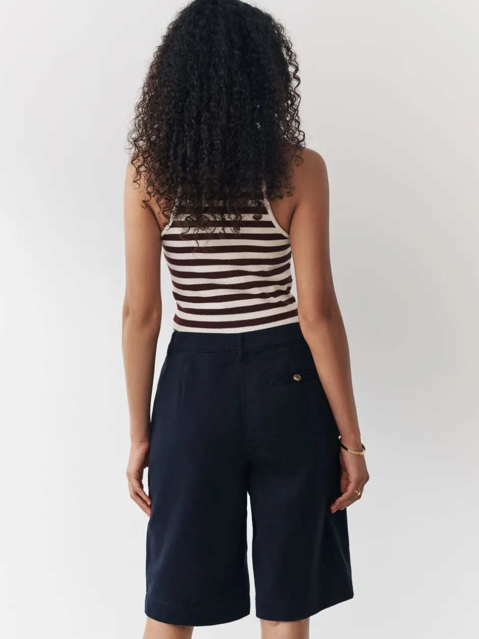 Shorts|Next - Knielange short Marineblauw