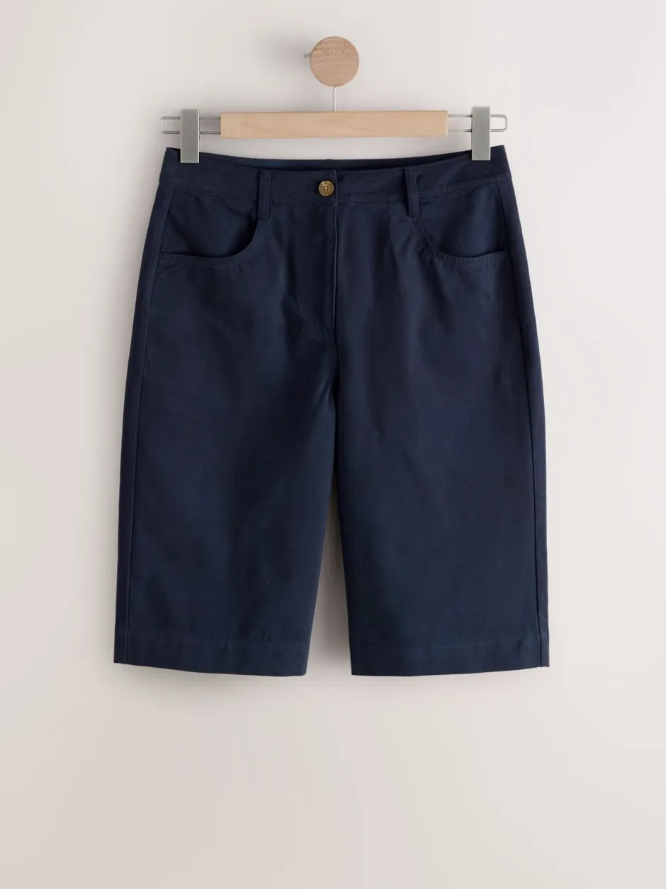 Shorts|Next - Knielange short Marineblauw