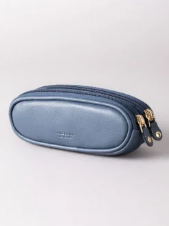Zonnebril|Lakeland Leather Marineblauw - dubbele brillenkoker