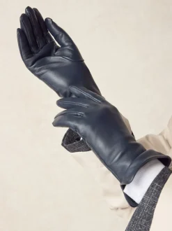 Mutsen, Handschoenen En Sjaals*Next Marineblauw - Leren handschoenen