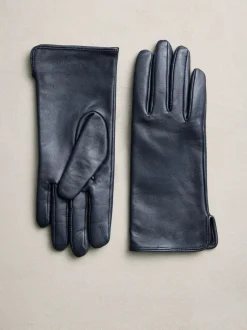 Mutsen, Handschoenen En Sjaals*Next Marineblauw - Leren handschoenen