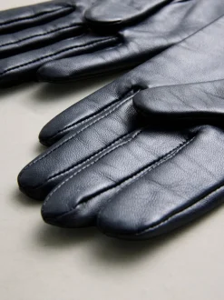 Mutsen, Handschoenen En Sjaals*Next Marineblauw - Leren handschoenen