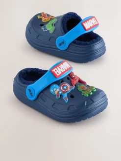 Pantoffels|Nachtkleding En Pyjama's|Next Marineblauw - Marvel Slipper Clogs