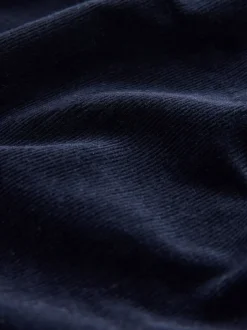 Rokken*Next - Midi rok van corduroy met verlaagde taille Marineblauw