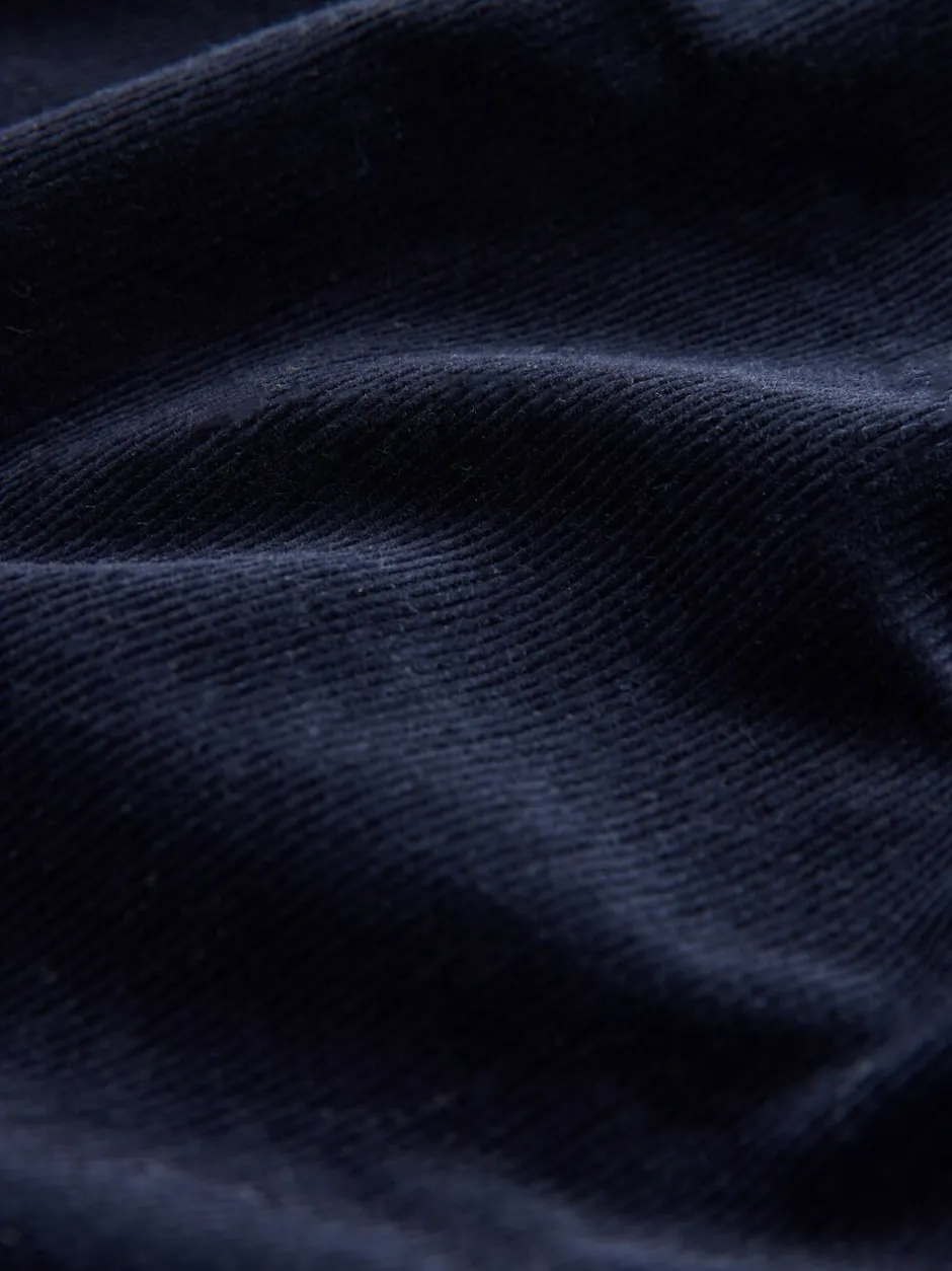 Rokken*Next - Midi rok van corduroy met verlaagde taille Marineblauw