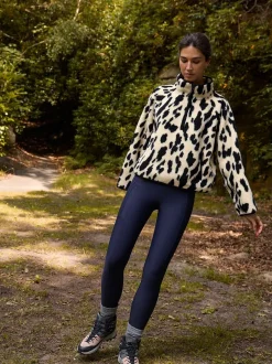 Sportkleding|Leggings En Joggingbroeken|Next - Outdoor legging met fleecevoering en warme handgreep Marineblauw