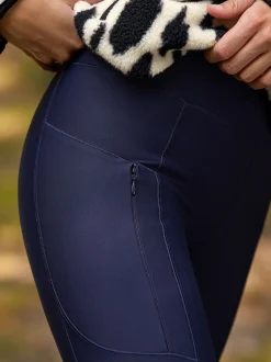 Sportkleding|Leggings En Joggingbroeken|Next - Outdoor legging met fleecevoering en warme handgreep Marineblauw