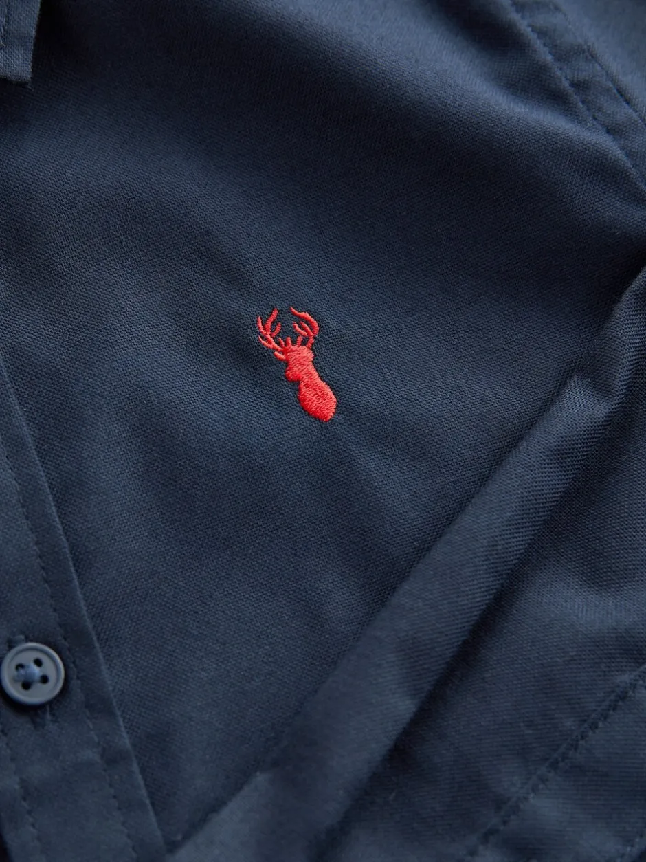 Shirts*Next Marineblauw - Oxford overhemd (3-16 jr)
