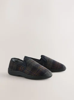 Pantoffels|Next - Pantoffels met dichte hiel Marineblauw