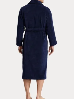 Kamerjassen En Badjassen|Polo Ralph Lauren - badjas met sjaalkraag Marineblauw