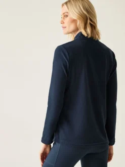 Sportkleding*Regatta Marineblauw - Sweethart fleece met rits bij de hals