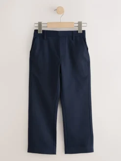 Broeken En Chino's|Schoolkleding*Next - Reguliere schoolbroeken met elastische taille en rechte pijpen, 2 stuks (3-17jaar) Marineblauw