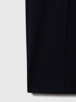 Broeken En Chino's*Reiss Marineblauw - Found stretchy slim fit broeken met trekkoord