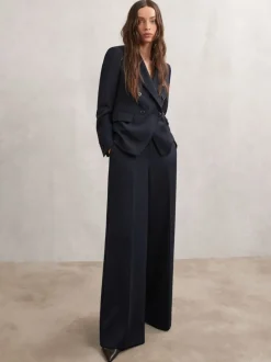 Kostuums En Werkkleding|Jassen En Jacks*Reiss - Gabi Double-Breasted Suit Blazer Marineblauw