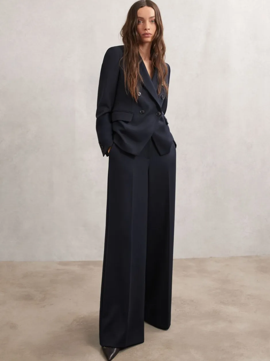 Kostuums En Werkkleding|Jassen En Jacks*Reiss - Gabi Double-Breasted Suit Blazer Marineblauw