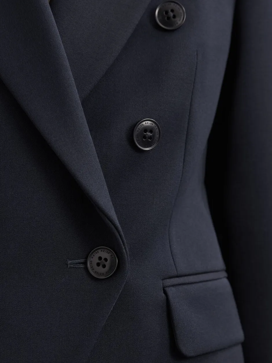 Kostuums En Werkkleding|Jassen En Jacks*Reiss - Gabi Double-Breasted Suit Blazer Marineblauw