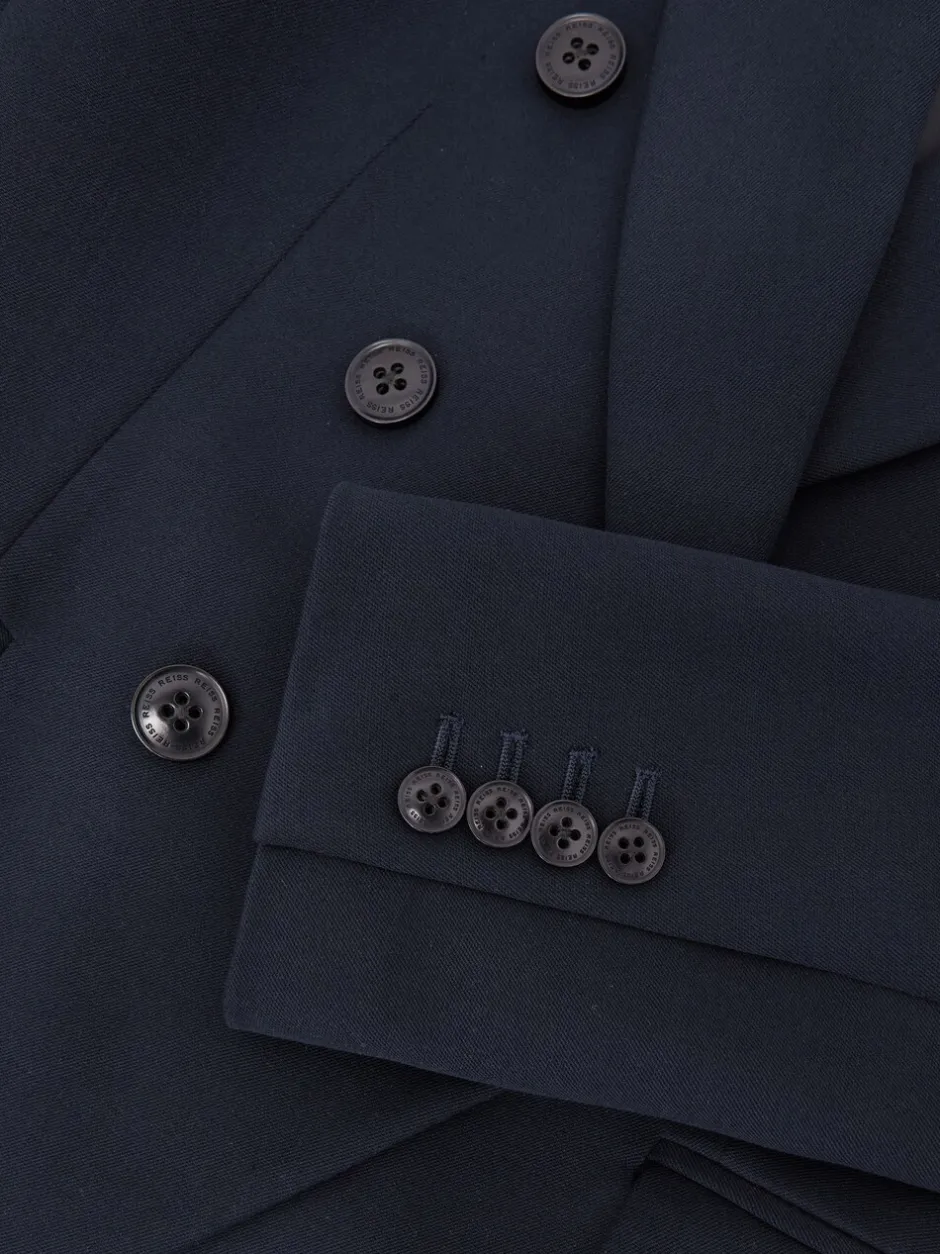 Kostuums En Werkkleding|Jassen En Jacks*Reiss - Gabi Double-Breasted Suit Blazer Marineblauw