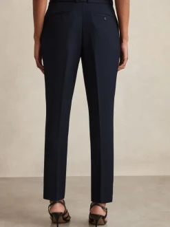 Kostuums En Werkkleding|Broeken*Reiss - Gabi slim-fit kostuumbroek Marineblauw
