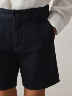 Shorts|Reiss - Wicket Korte chino met stretch Marineblauw