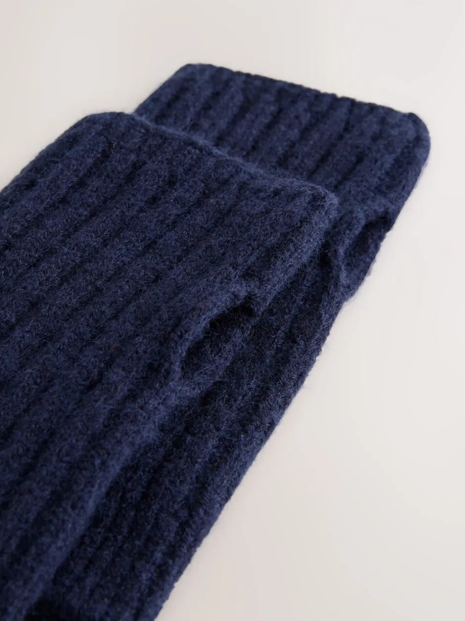 Mutsen, Handschoenen En Sjaals|Next - Ribbed Handwarmer Gloves 1 Pack Marineblauw
