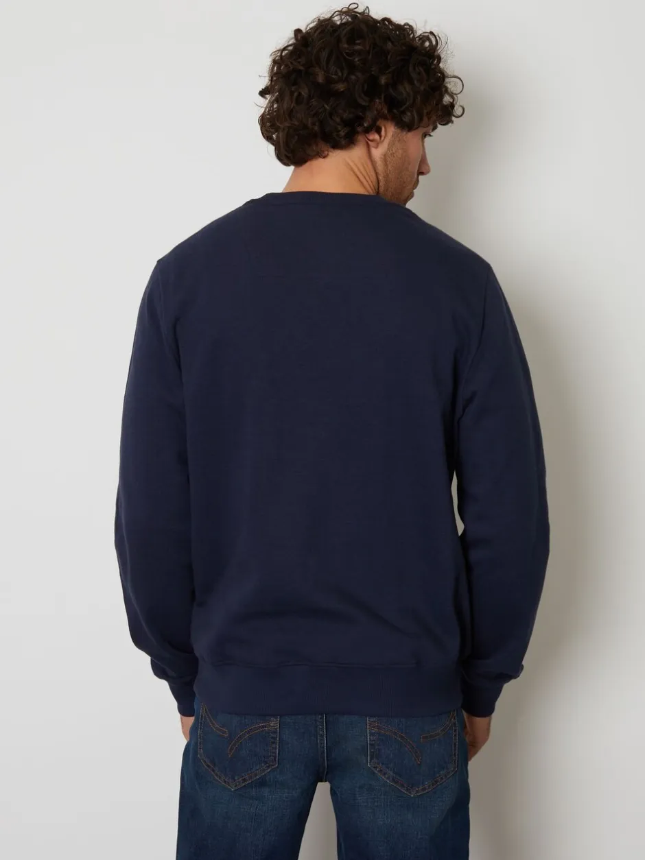 Sweaters En Hoody´S|Sweaters En Hoody´S|Threadbare Marineblauw - Ronde hals - sweatshirt met ronde hals