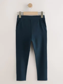 Schoolkleding|Next - Schoolbroek met hoog aandeel katoen en stretchy, elastische tailleband (3-16jr) Marineblauw