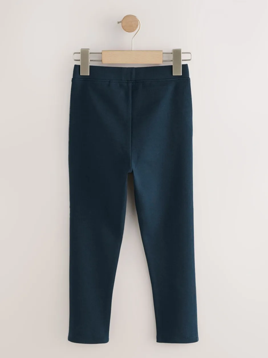 Schoolkleding|Next - Schoolbroek met hoog aandeel katoen en stretchy, elastische tailleband (3-16jr) Marineblauw