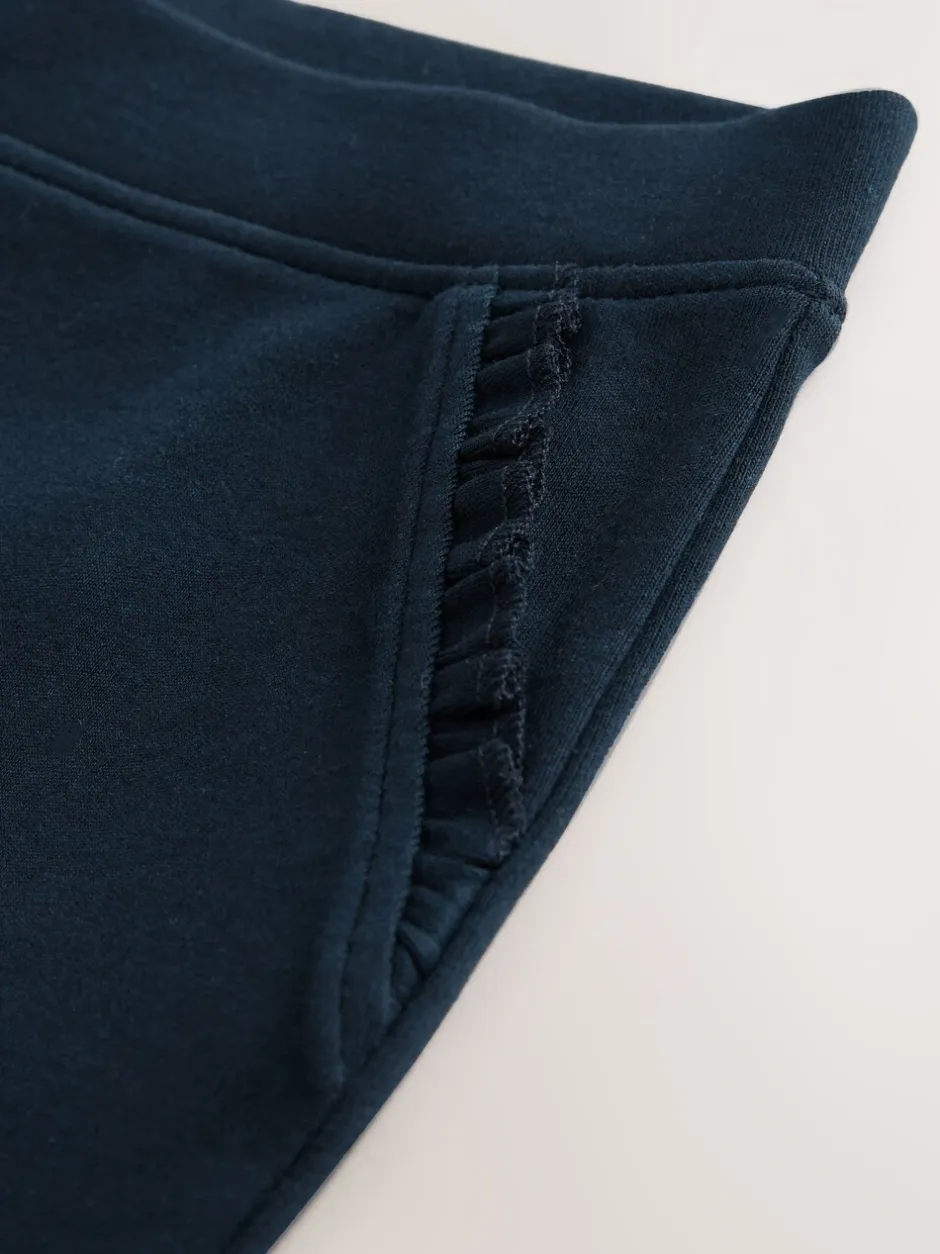 Schoolkleding|Next - Schoolbroek met hoog aandeel katoen en stretchy, elastische tailleband (3-16jr) Marineblauw