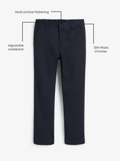 Schoolkleding|Broeken En Chino's*Next - Schoolbroek met rechte pijpen (3-17jaar) Marineblauw