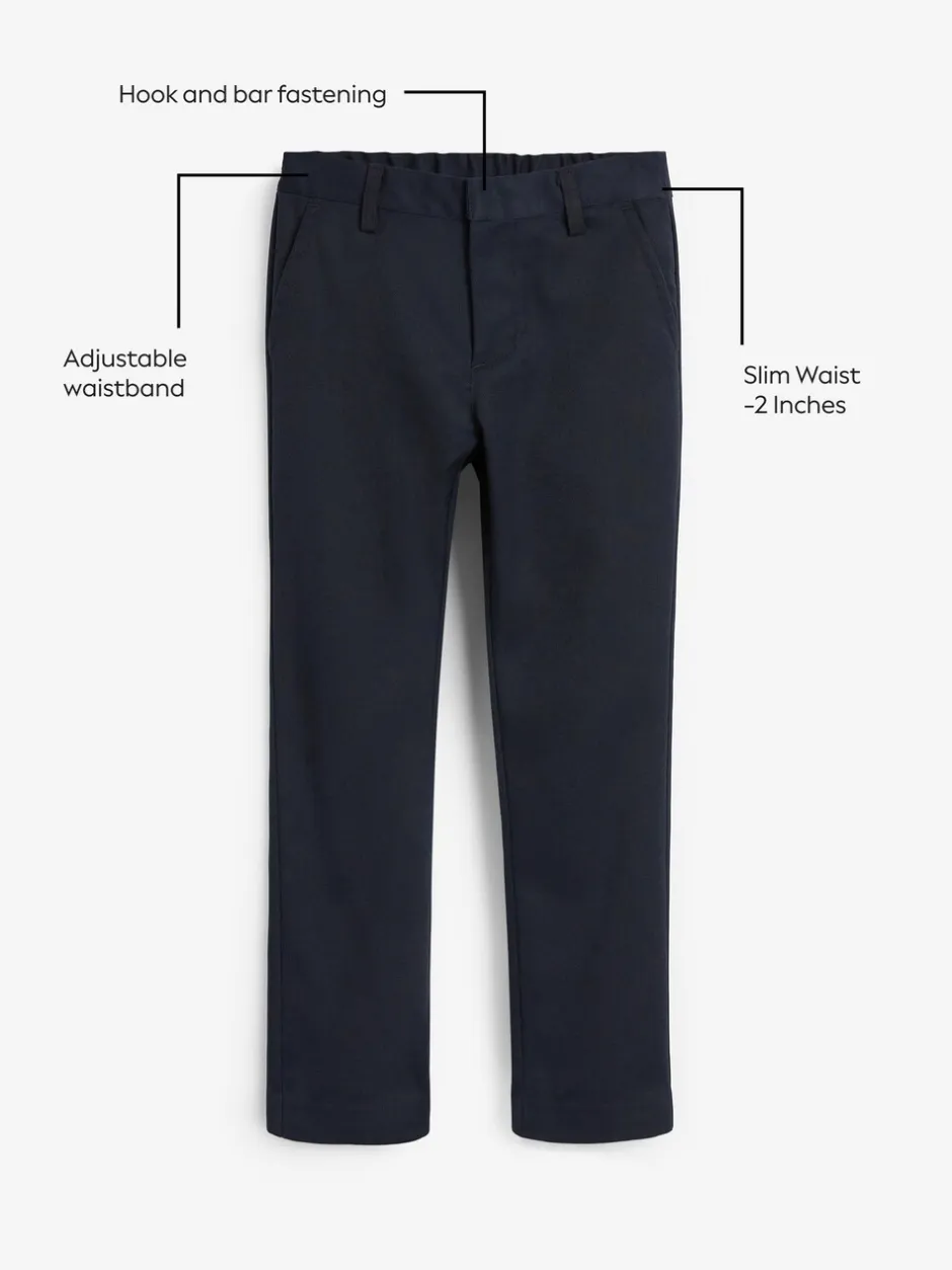 Schoolkleding|Broeken En Chino's*Next - Schoolbroek met rechte pijpen (3-17jaar) Marineblauw