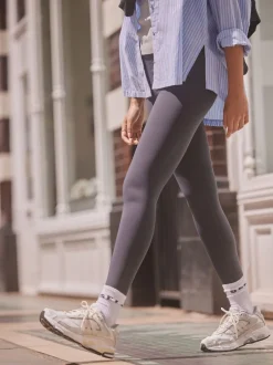 Sportkleding|Leggings En Joggingbroeken|self. Marineblauw - Legging met hoge taille
