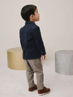 Sets En Combisets|Gelegenheidskleding*Next Marineblauw - Set van corduroy blazer, overhemd en broek (3mnd-9jr)